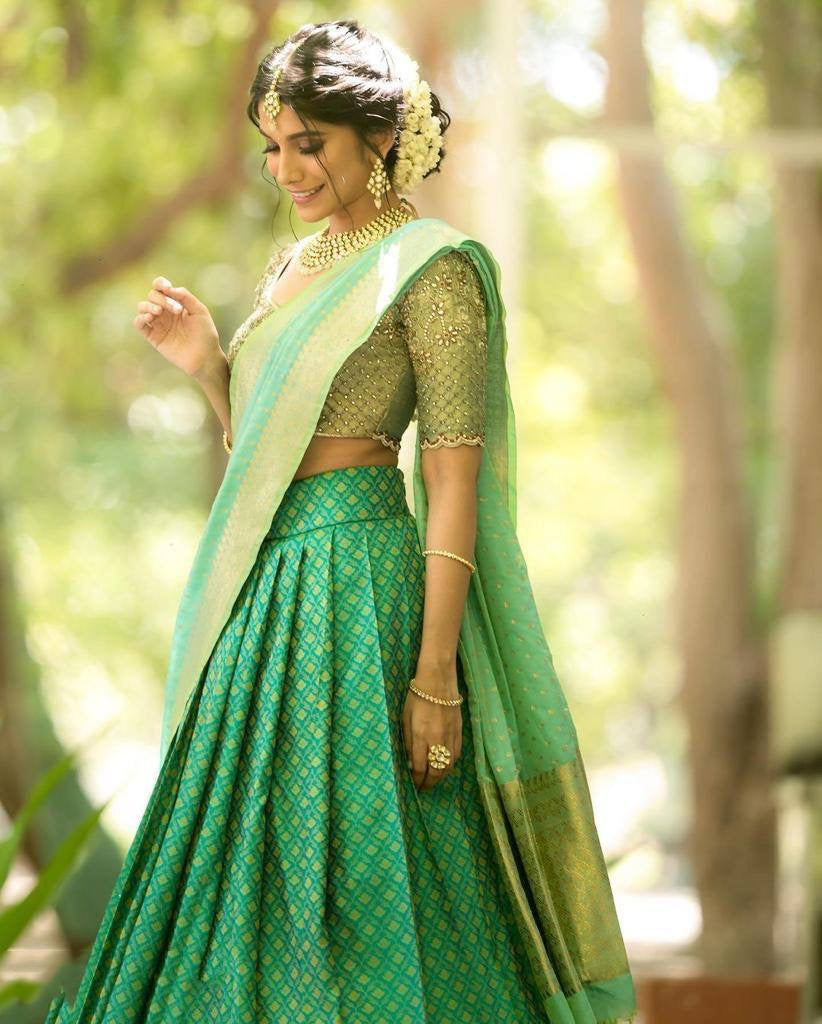 Royal Hand Weaved Silk with ambiance Zari Saree