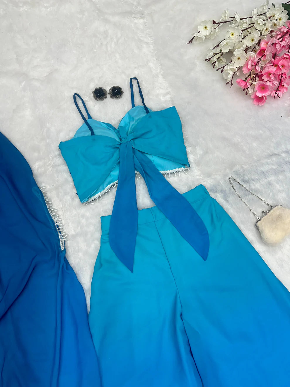 Blue Hue Ombré Indo-Western Set