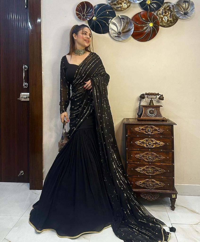 Pre-Draped Lehenga Saree