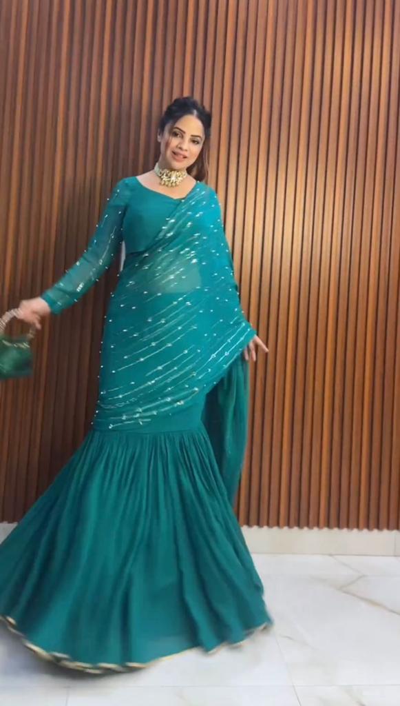 Pre-Draped Lehenga Saree