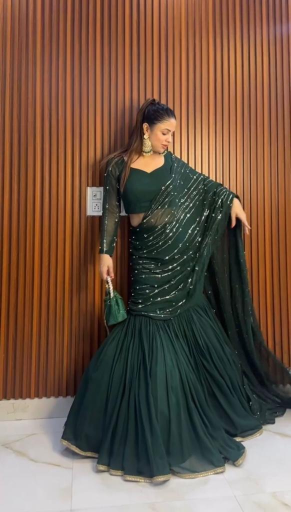 Pre-Draped Lehenga Saree