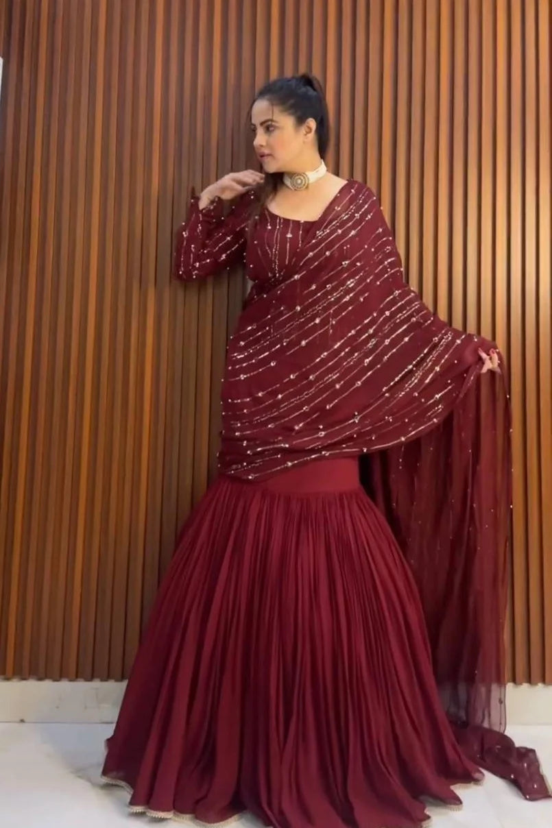Pre-Draped Lehenga Saree