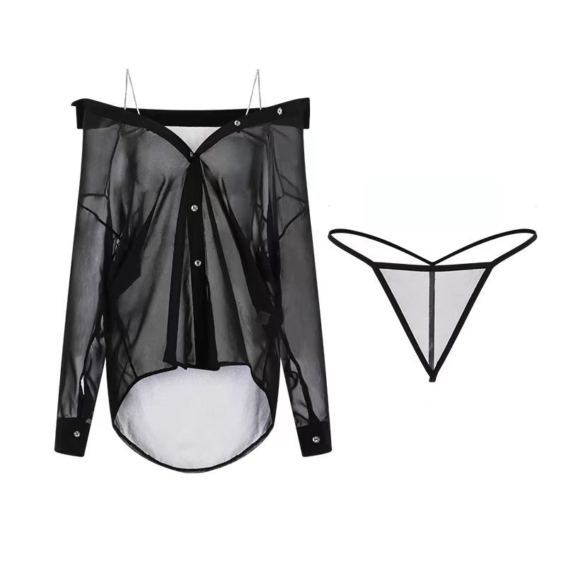 Half Slip Sheer Nighty - Premium Material