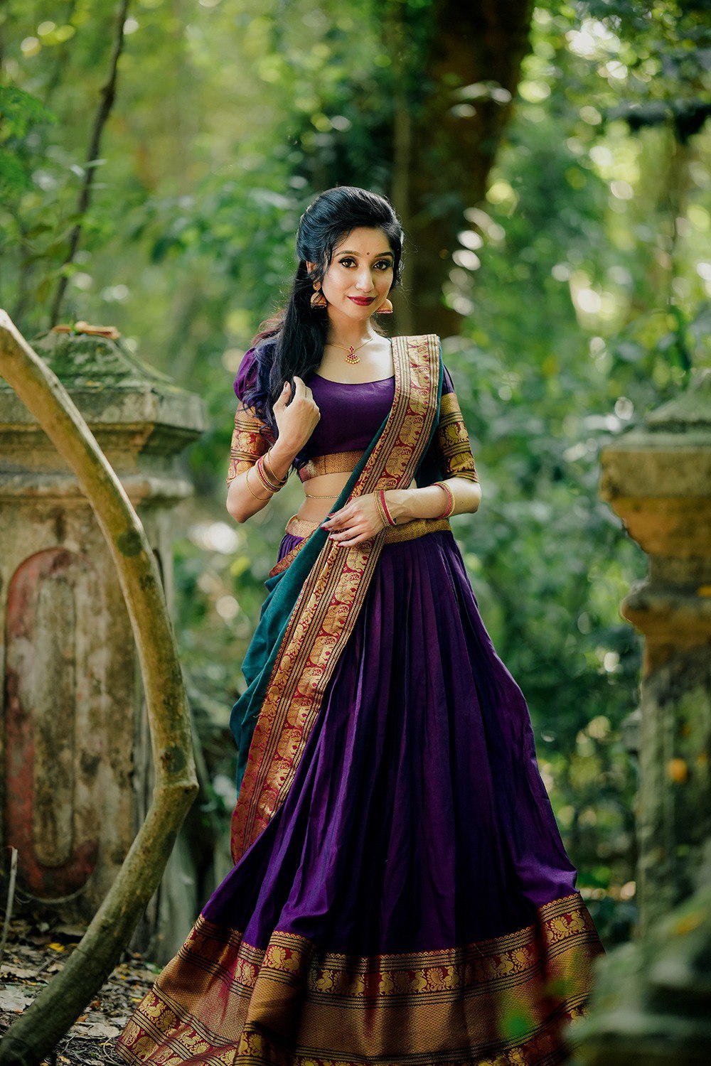 Designer Narayan Pet stunning Lehenga, Blouse, and Dupatta Set
