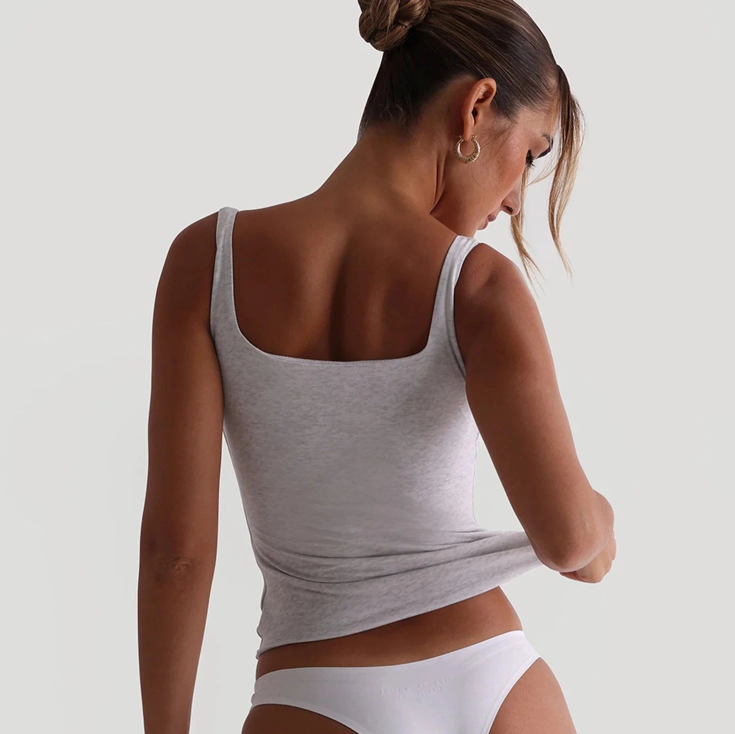 Second Skin Tank Top with Built-in Bra