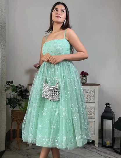 Mint Blossom Dress