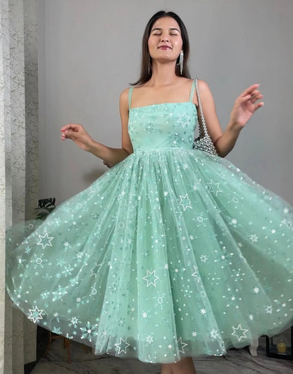 Mint Blossom Dress