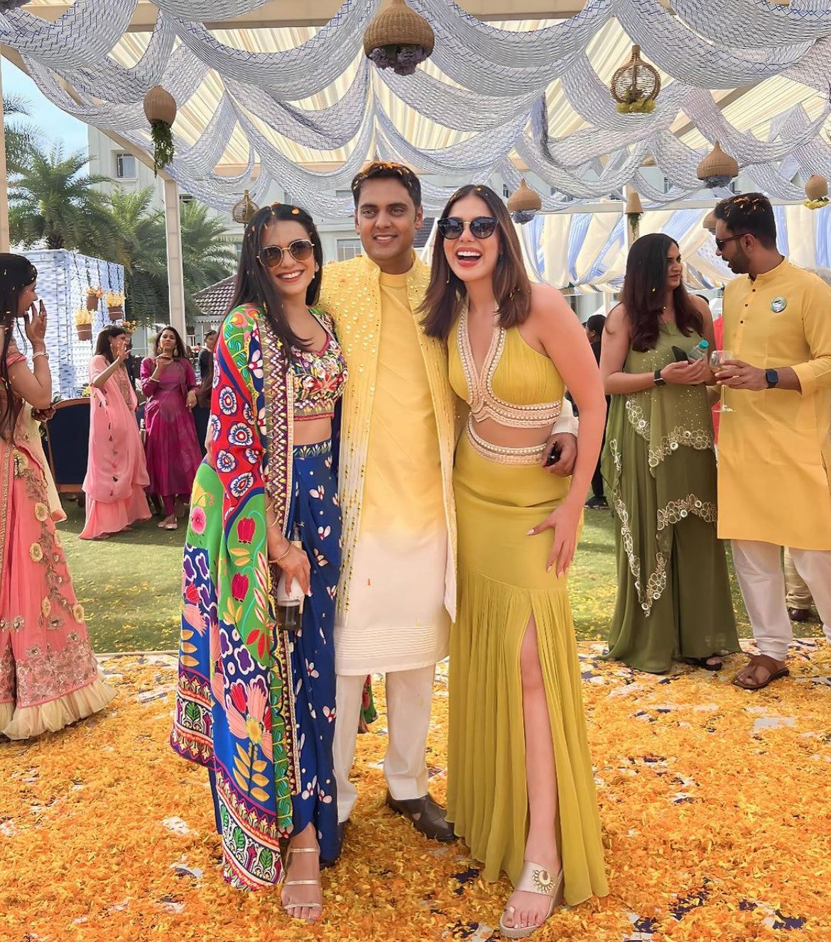 Haldi Hues Yellow Outfit