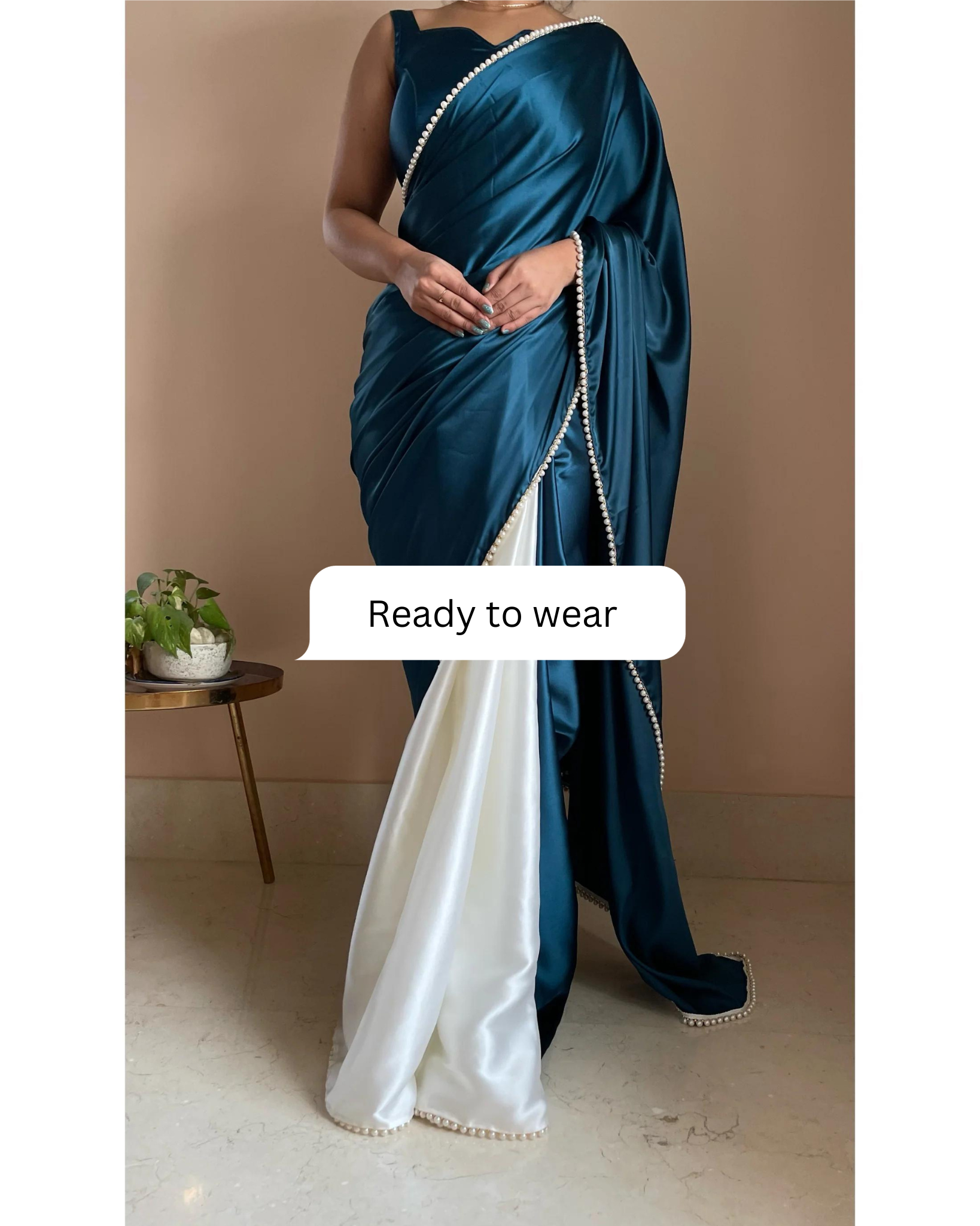 Buy Arpita fashion Women Blue Satin Saree Online at Best Prices in India -  JioMart.