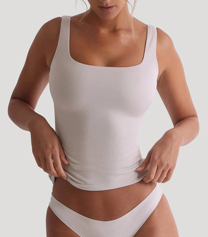 Second Skin Tank Top with Built-in Bra