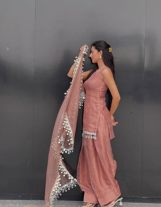 Dusky Rose Glam Suit