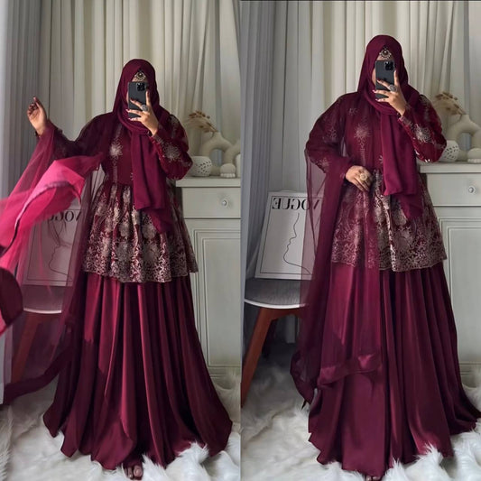 Amira Noor Silk Modest Dress