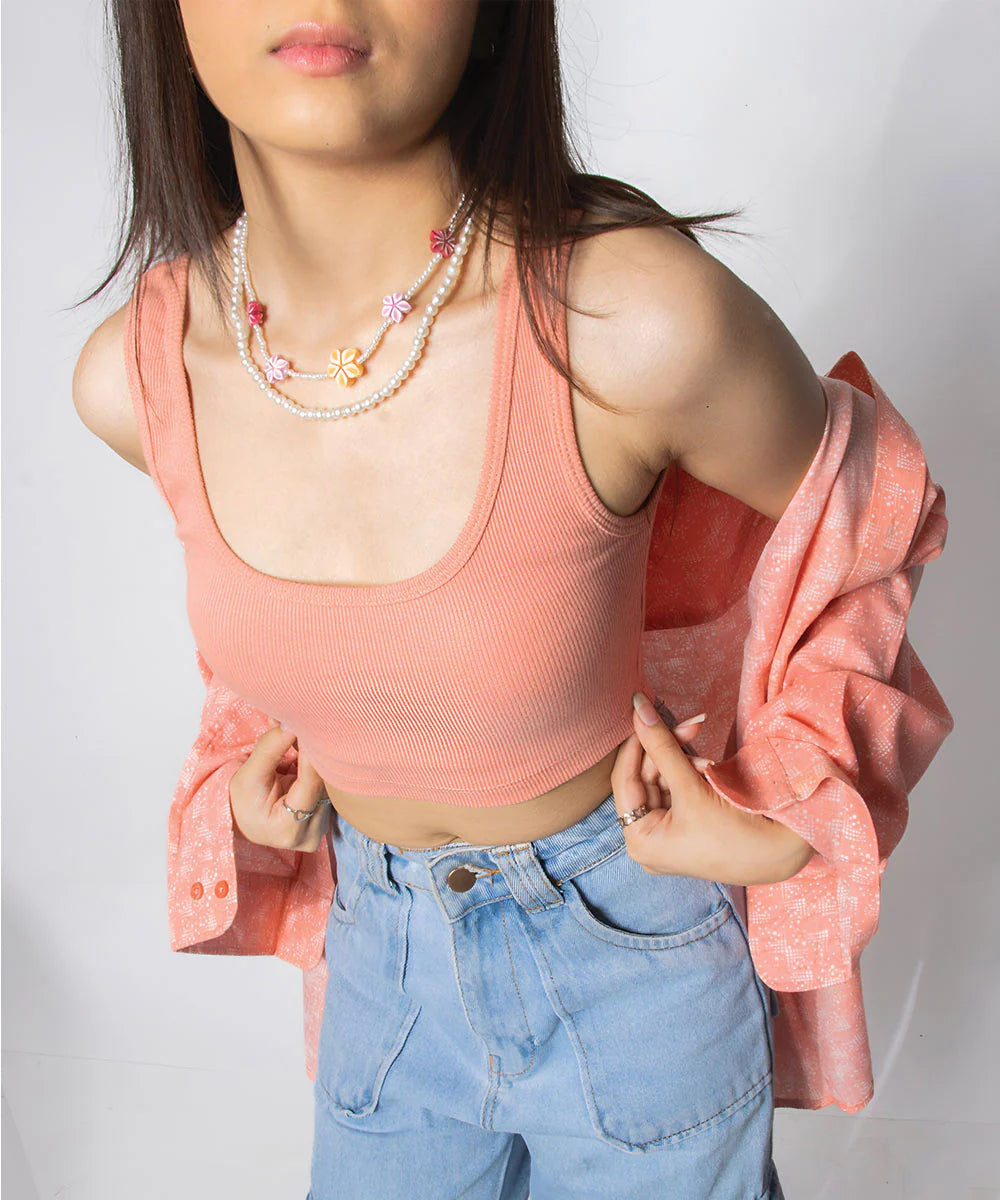 Blush Pink Crop-Top